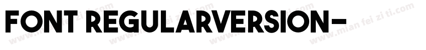 Font RegularVersion字体转换
